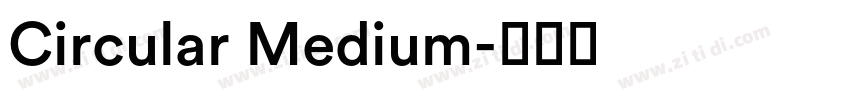 Circular Medium字体转换 Circular Medium字体转换